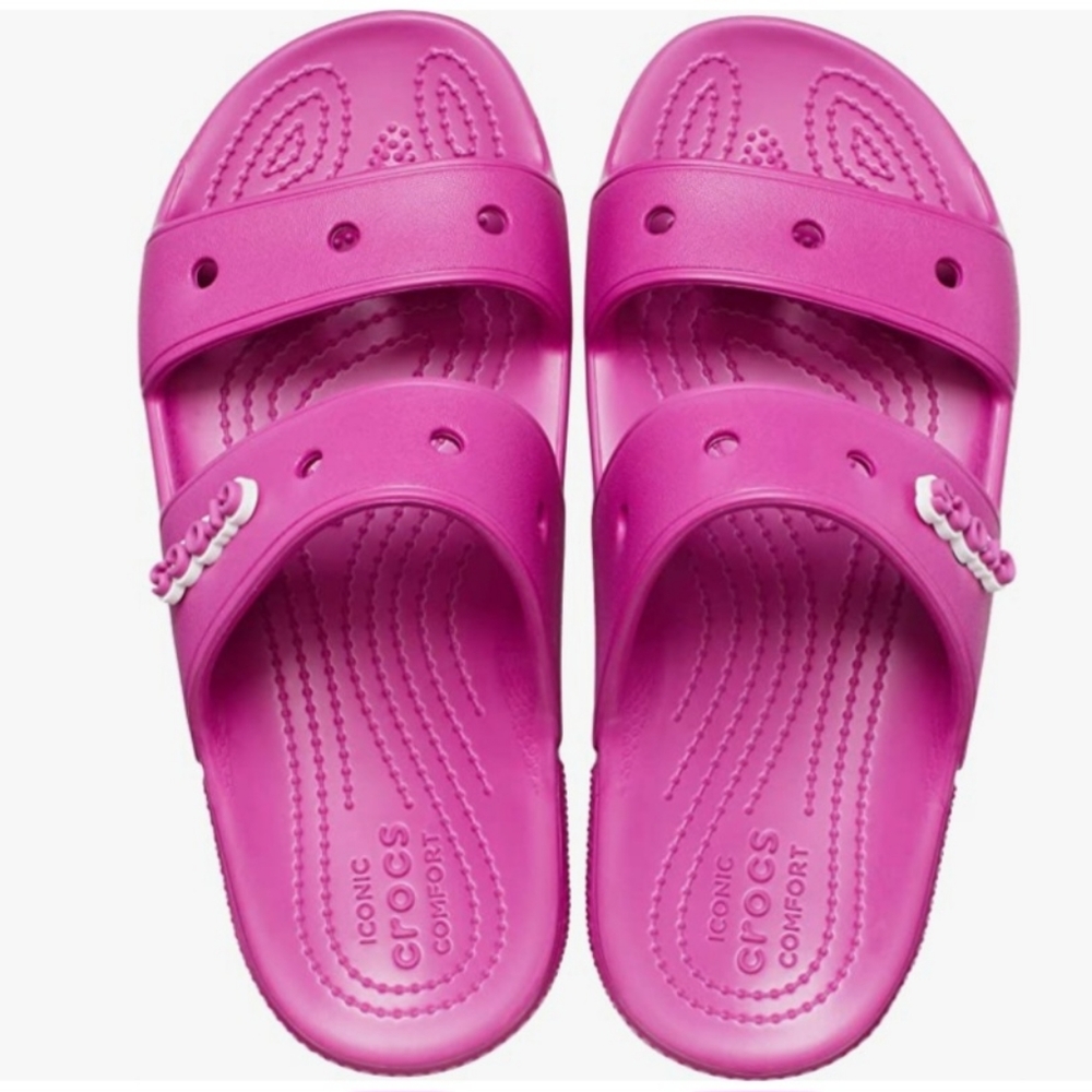 Crocs Unisex-Adult Classic Two-Strap Slide Sandals Size 6